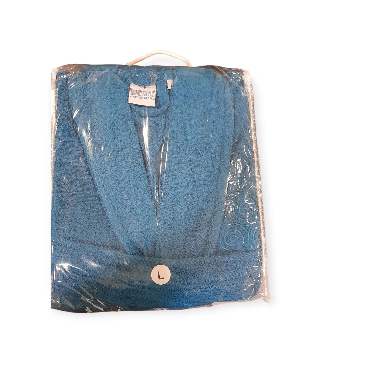 Μπουρνούζι unisex βαμβακερό 100% και ελληνικό, με γιακά #52042