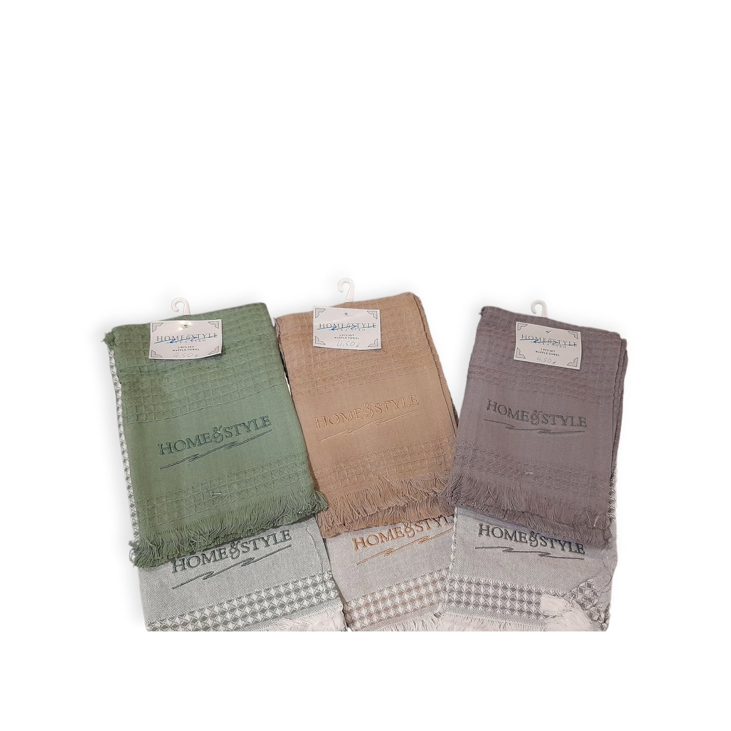 2-pack Ποτηρόπανα πικέ 100% βαμβακερά σε σετ των 2 τμχ. #0244