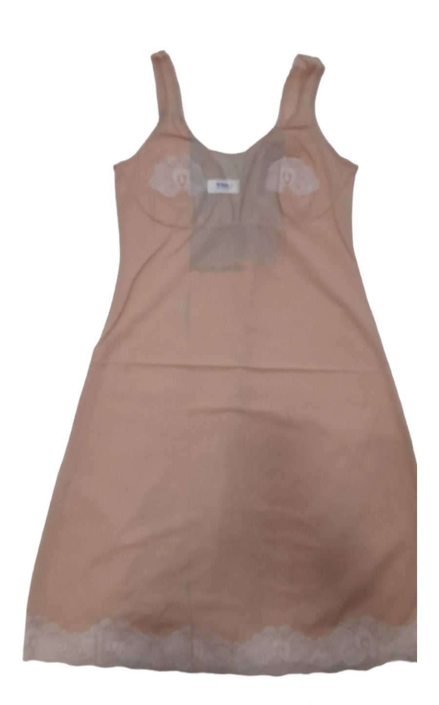 Ζέρσεϋ Κομπινεζόν κοντό με δαντέλα στο τελείωμα #2252