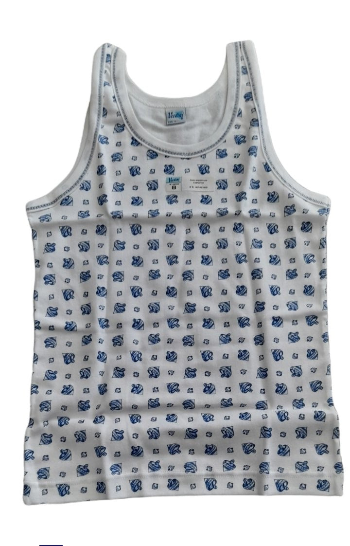 3άδα σετ Φανέλα για αγόρι χωρίς μανίκι βαμβακερή 100% #30616