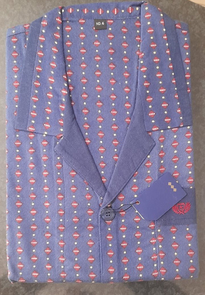 Κλασική Φανέλα-κουμπί, πιτζάμα Ανδρών βαμβακερή 100% #1150