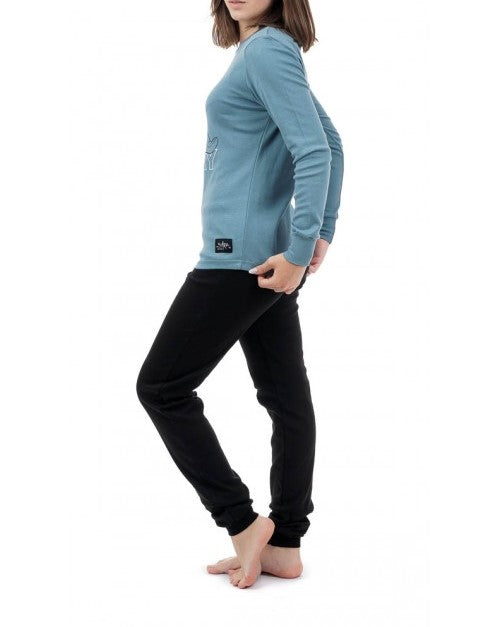 Γυναικεία φόρμα ύπνου 100% βαμβάκι με τύπωμα Sorry #1241