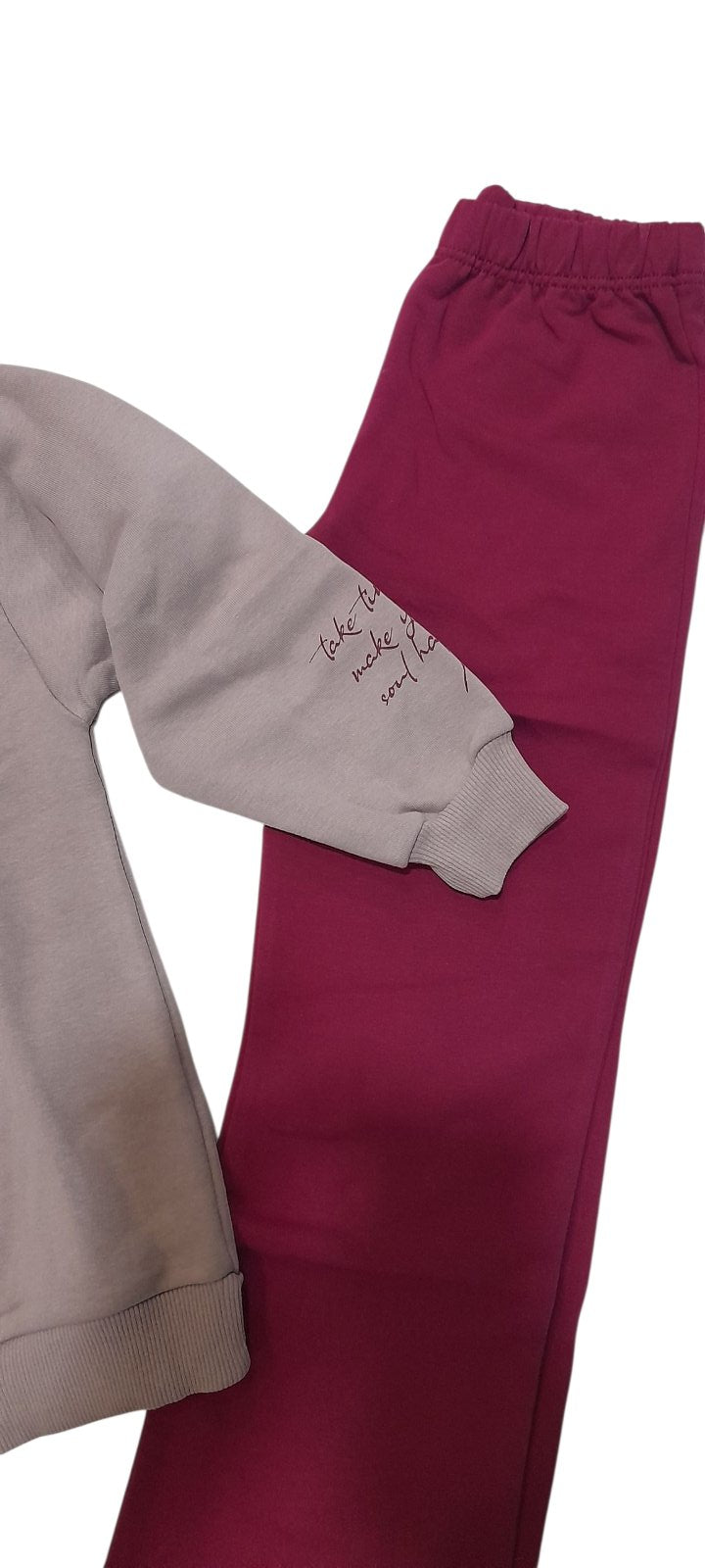 Φόρμα σετ για κορίτσι βαμβακερό φούτερ Nek Kids #125125