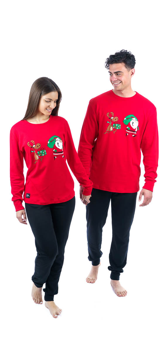 Γυναικεία πιτζάμα 100% βαμβάκι τύπωμα Christmas #1276
