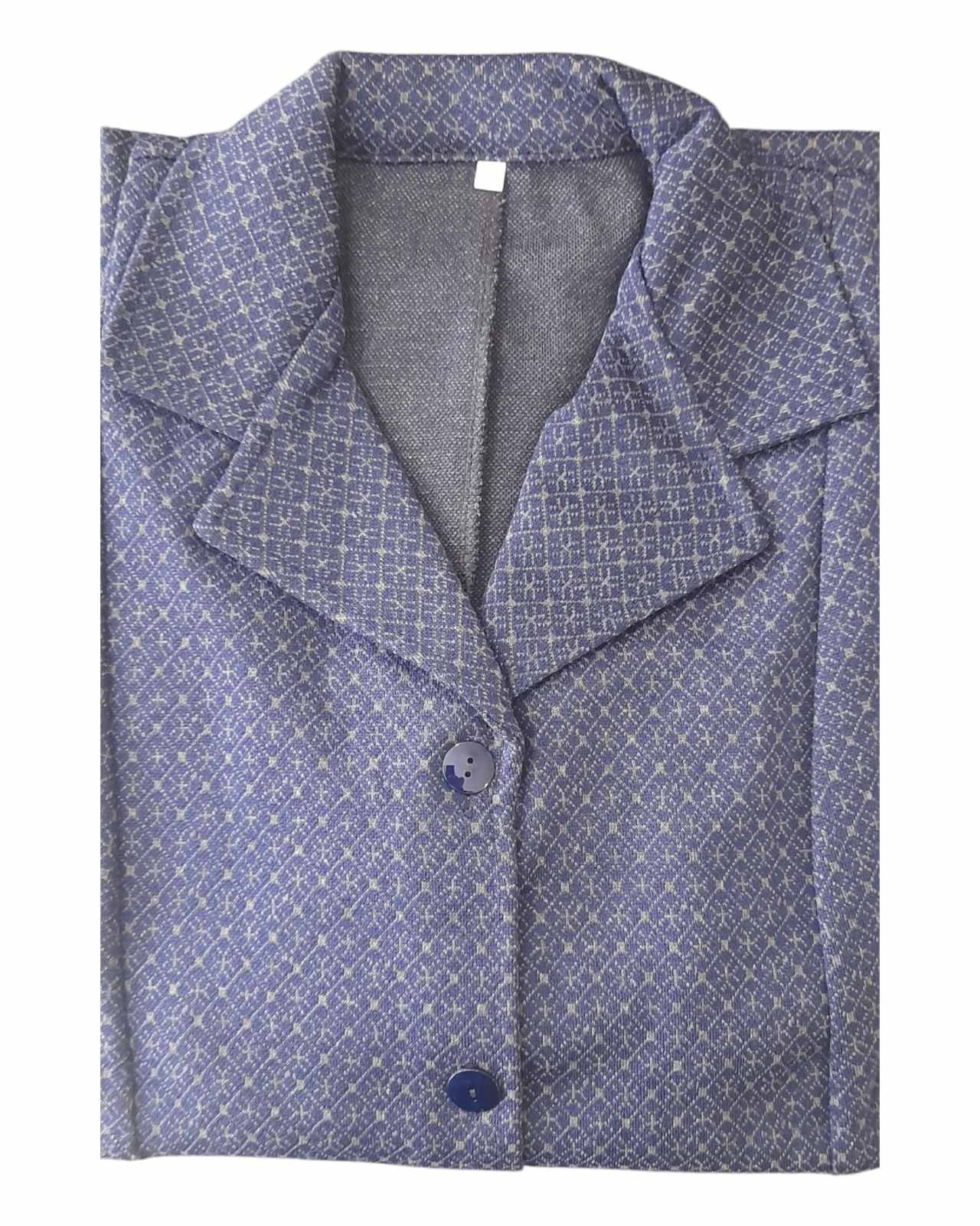 Κλασικό φόρεμα ακρυλικό με σχέδιο για μεγαλύτερες κυρίες #10310