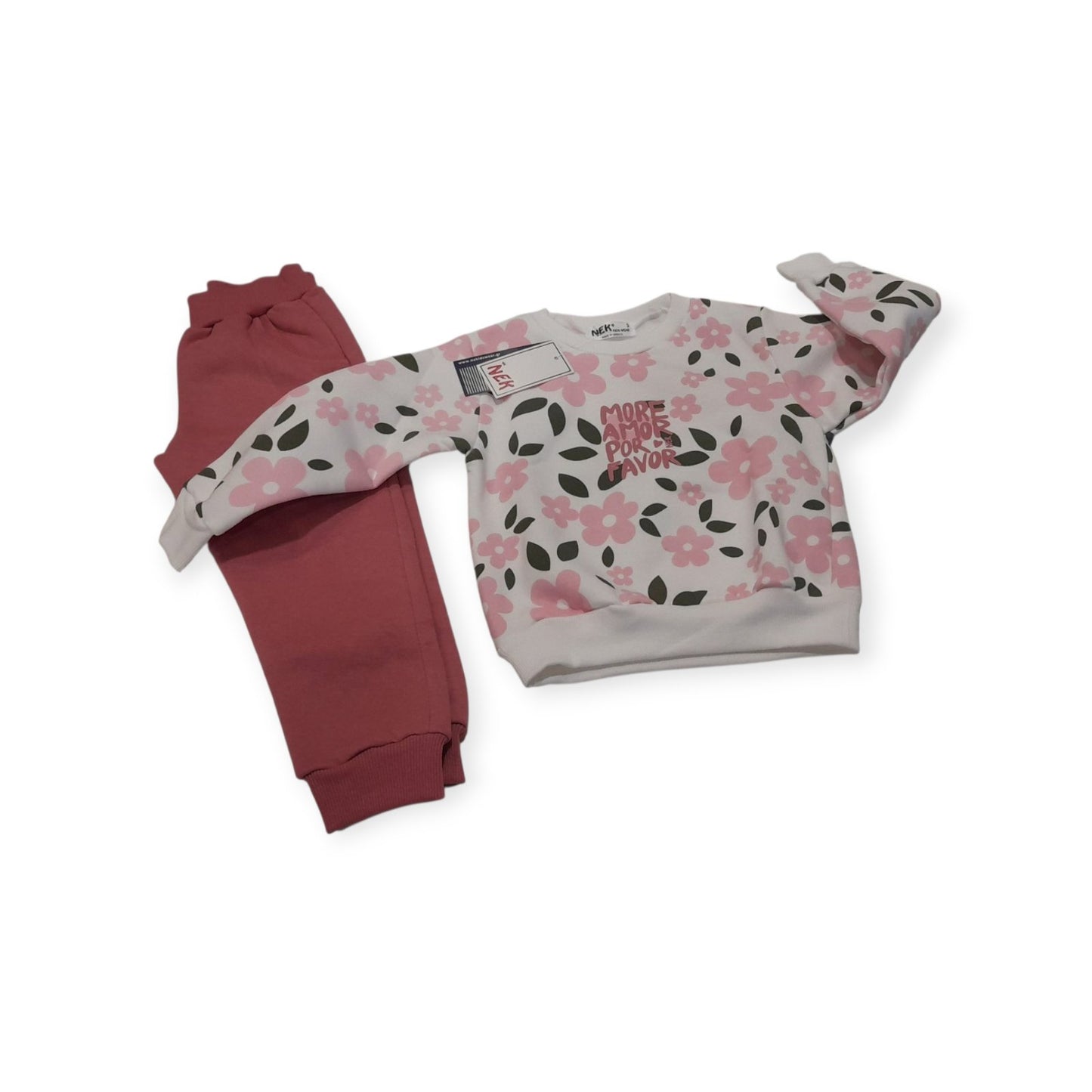 Σετ 2-6 για κορίτσι βαμβακερό φούτερ Nek Kids #133325