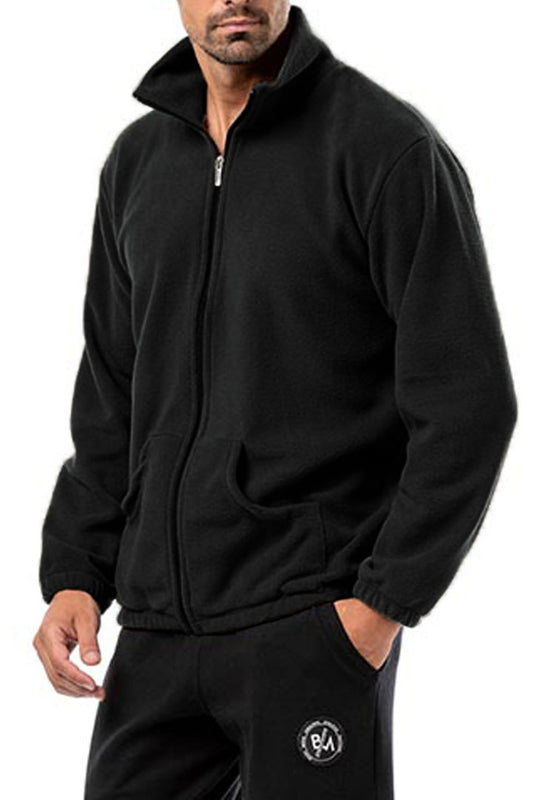 Big Sized Ζακέτα fleece unisex με φερμουάρ και γιακά σε υπερμέγεθος #1429