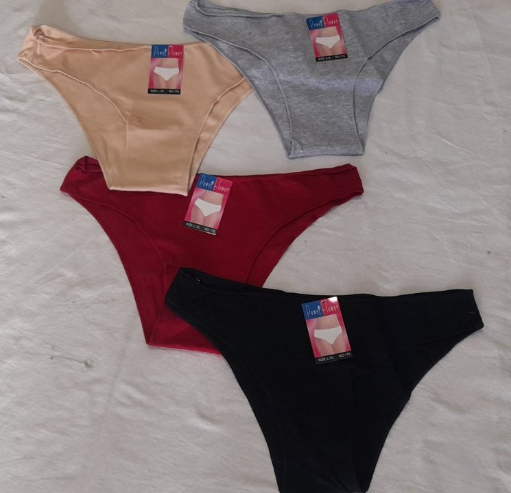 6-pack Λεπτό λάστιχο Κυλοτάκι 1/4 βαμβακερό RIB #170
