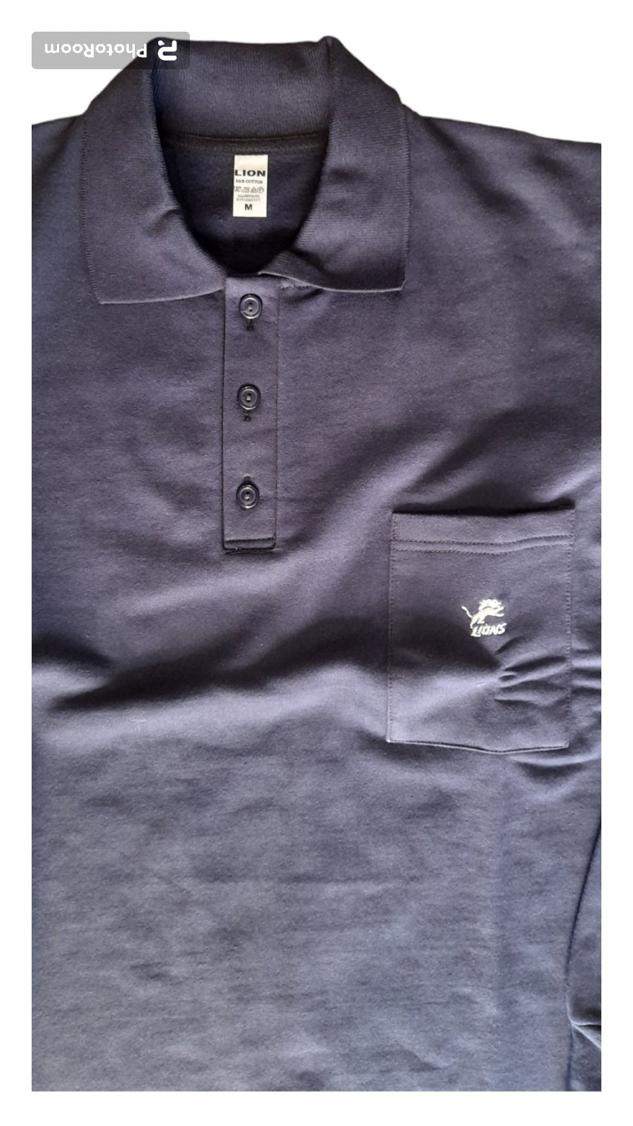 Κλασική φούτερ βαμβακερή μπλούζα με γιακά και 3 κουμπιά, ανδρική #1741