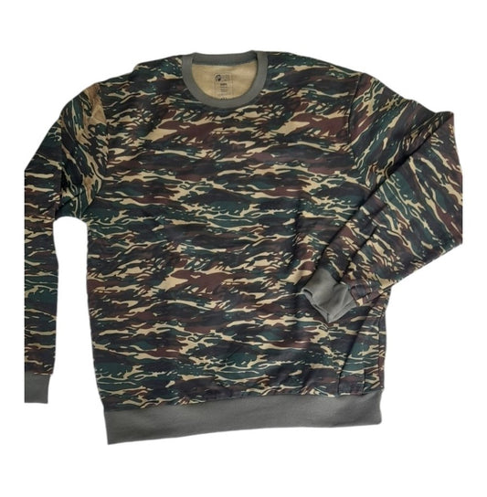 Μεγάλο μέγεθος Φούτερ μπλούζα παραλλαγής με μακρύ μανίκι #1900