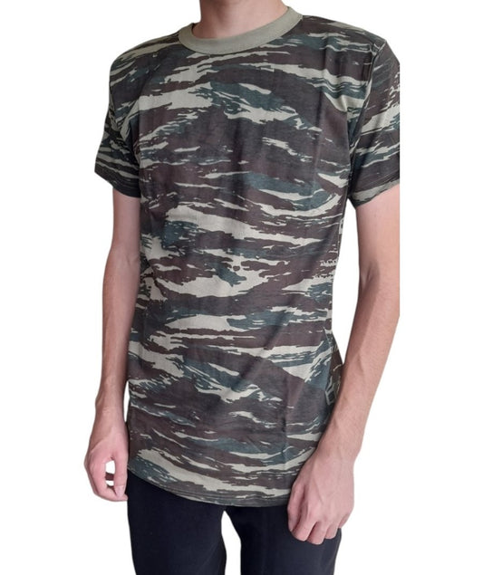 Μπλούζα παραλλαγής κοντό μανίκι μακό βαμβακερή #191