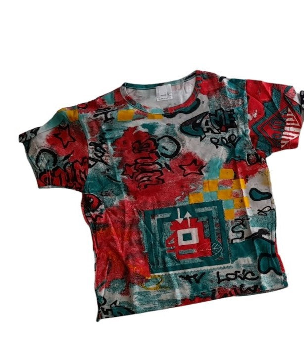 Παιδικό βαμβακερό 100% μπλουζάκι με κοντό μανίκι #23-522