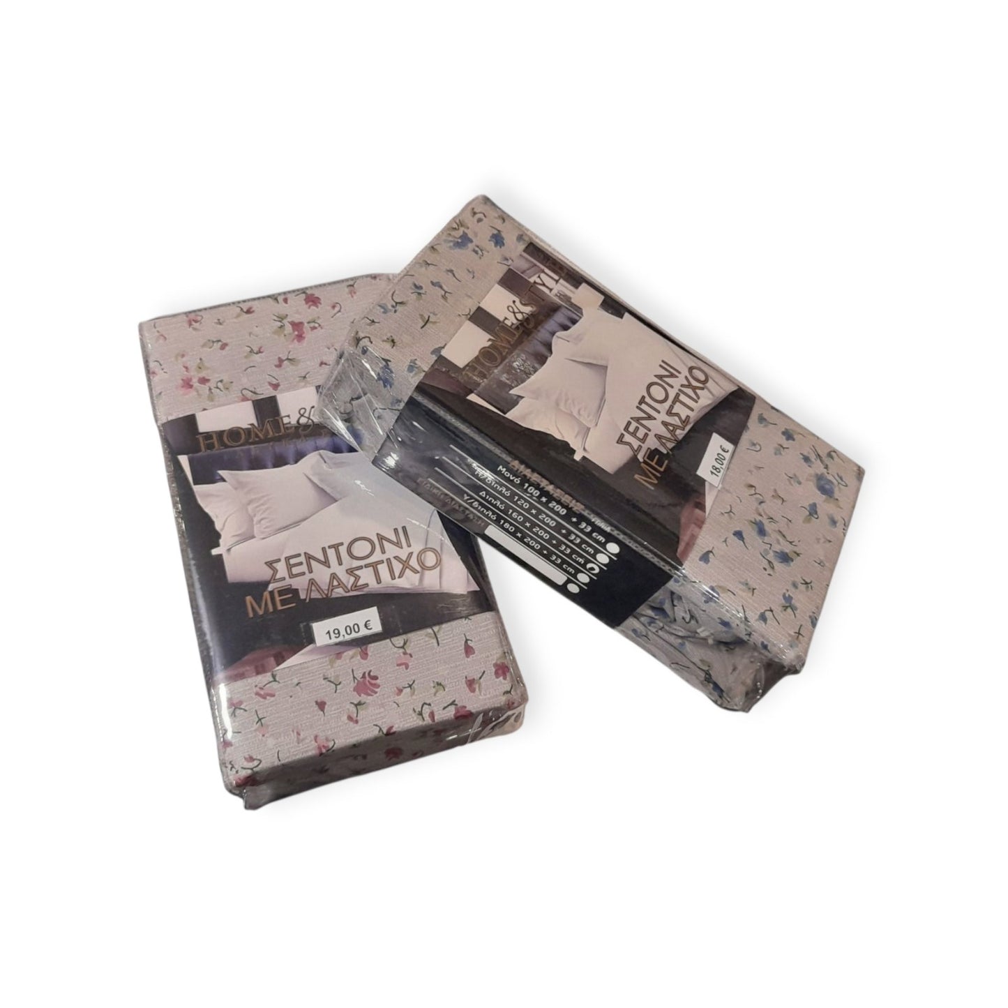 Υπέρδιπλο 100% βαμβακερό σεντόνι ανθάκι με λάστιχο #2500