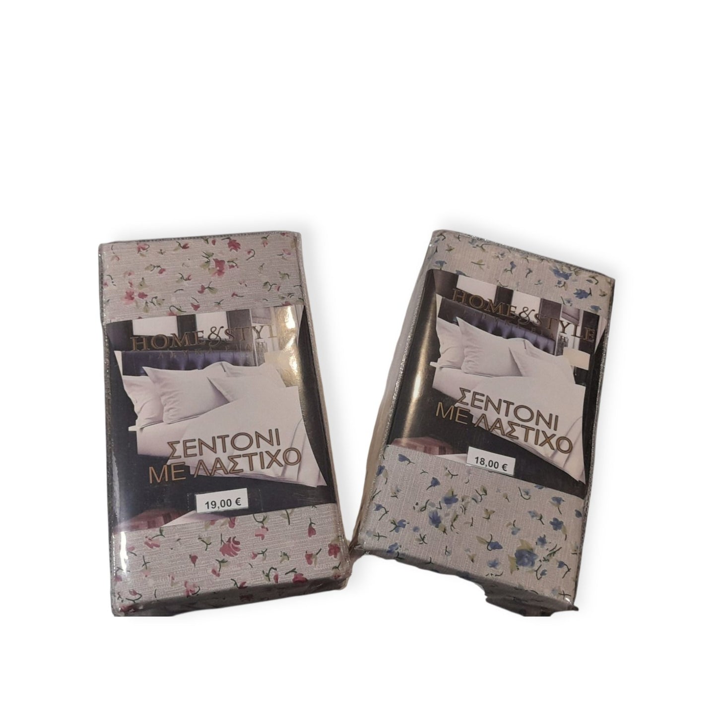 Διπλό 100% βαμβακερό σεντόνι ανθάκι με λάστιχο #251