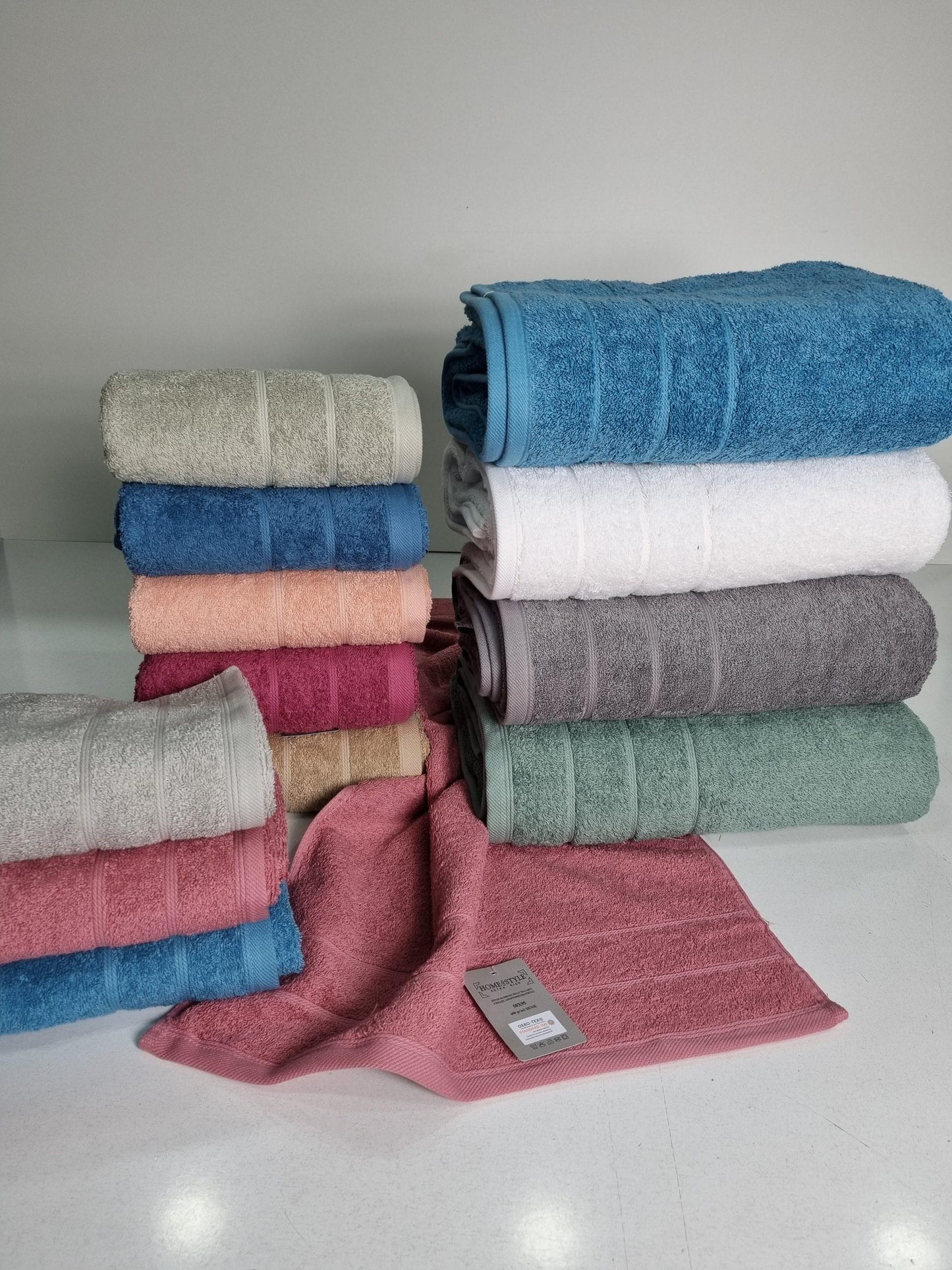 Πετσέτα προσώπου μονόχρωμη βαμβακερή πενιέ 50Χ100 #400