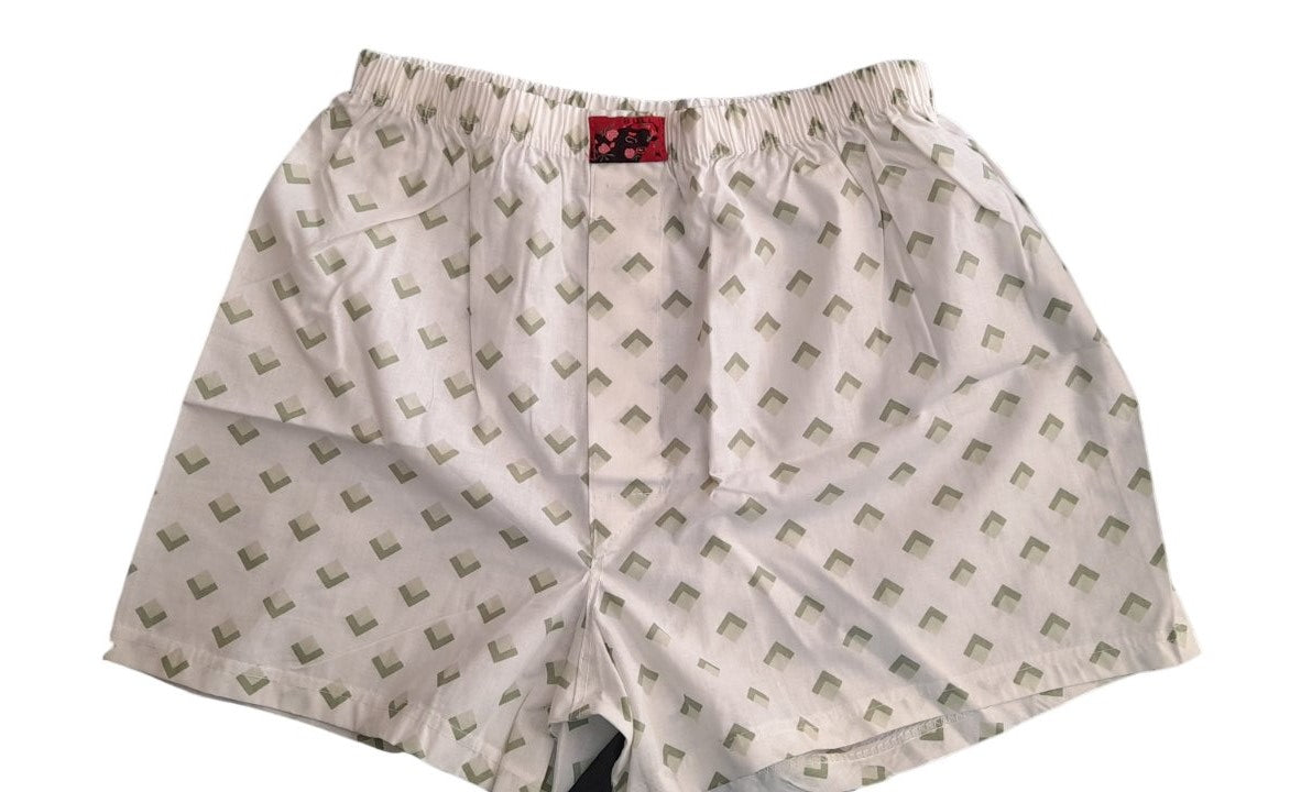 2-pack Boxer κλασικό βαμβακερό ποπλίνα σχέδιο τριγωνάκι #474