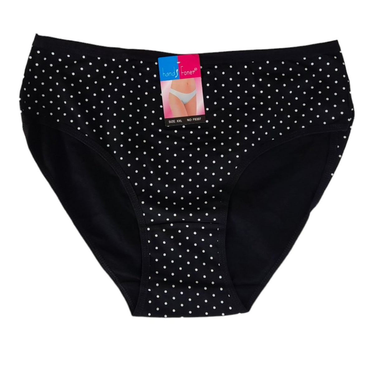 4-Pack Γυναικείο κυλοτάκι σε κλασικό πατρόν βαμβακερό σε πουά #6307