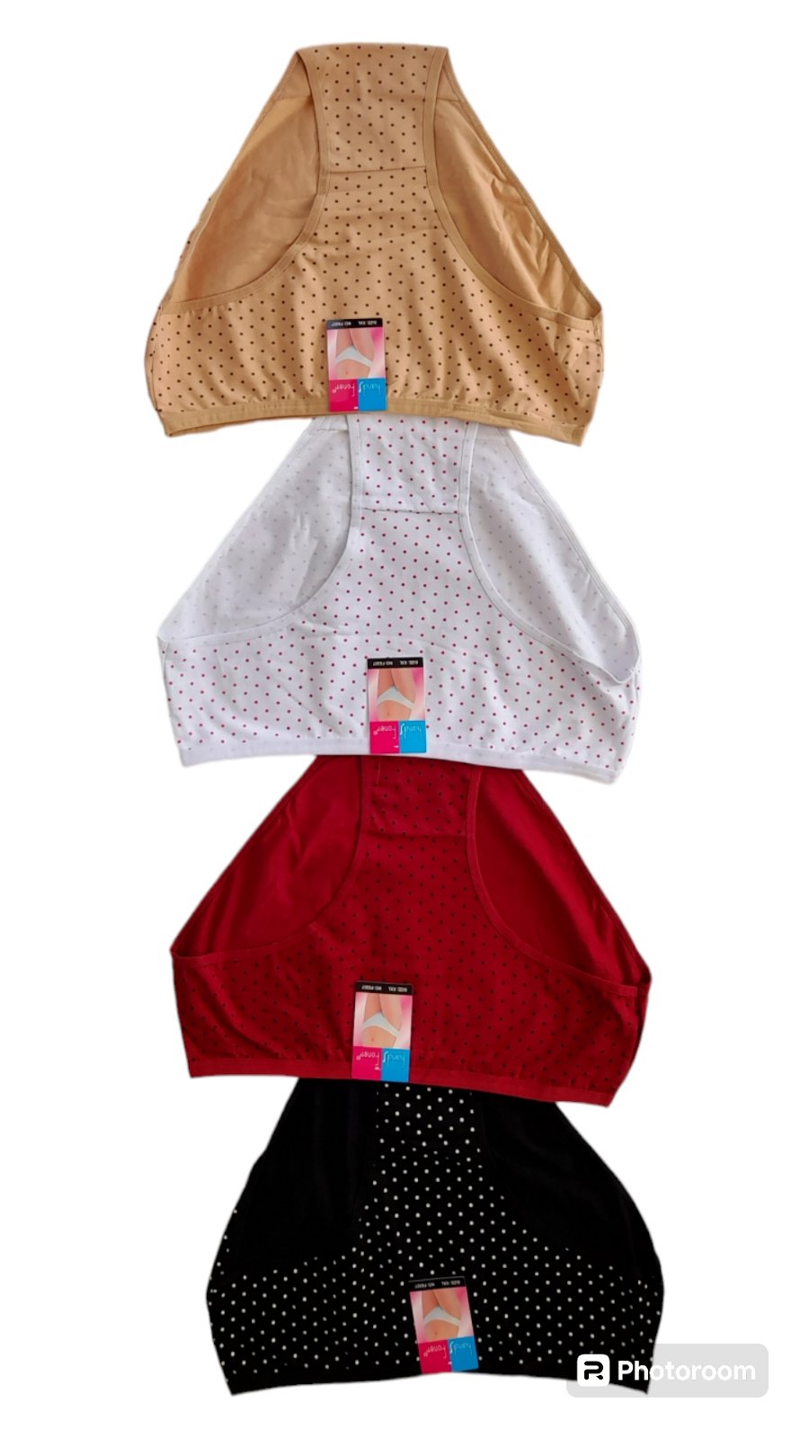 4-Pack Γυναικείο κυλοτάκι σε κλασικό πατρόν βαμβακερό σε πουά #6307