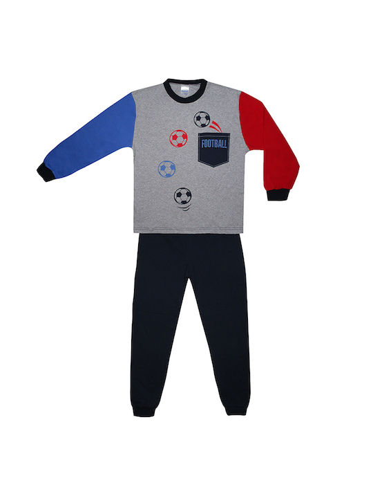 Πιτζάμα αγόρι balls βαμβακερή με μανσέτες κάτω στο παντελόνι #63981