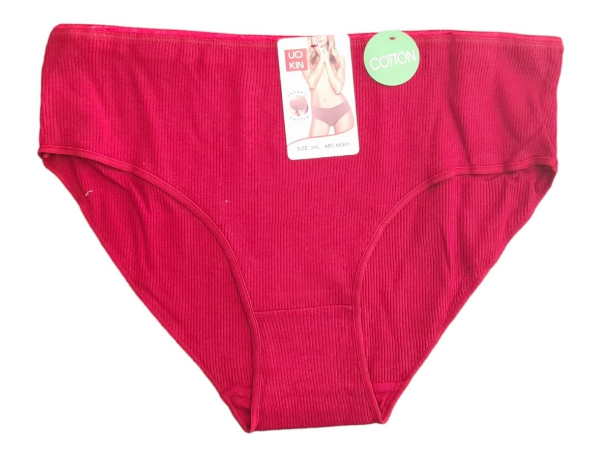 Λεπτό λάστιχο Κυλοτάκι 1/4 βαμβακερό RIB #6901