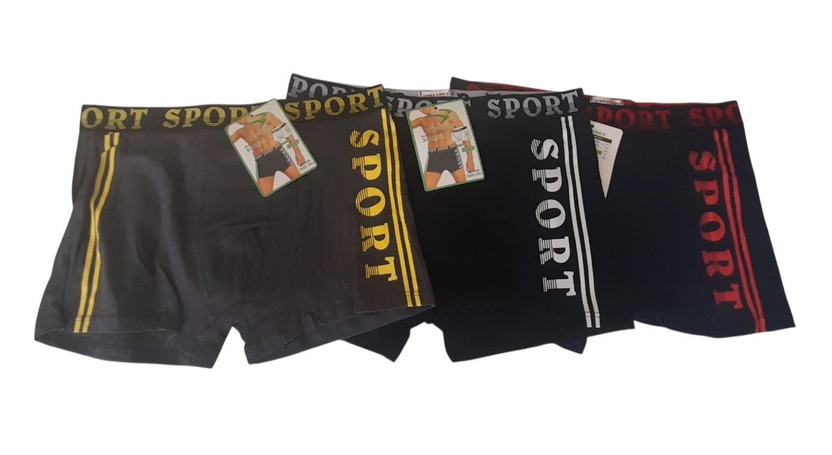 3-pack Ανδρικό μπόξερ ελαστικό με εξωτερικό λάστιχο μονόχρωμο #7806