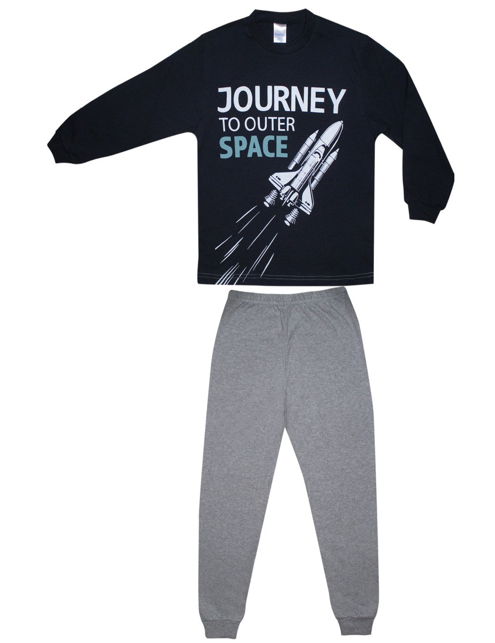 Πιτζάμα αγόρι Rocket βαμβακερή με μανσέτες κάτω στο παντελόνι #63987