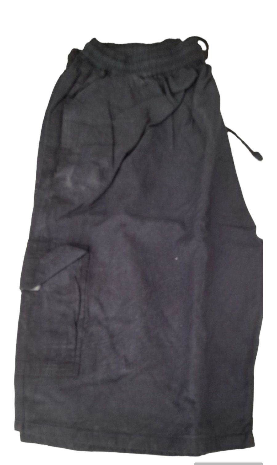 Plus sized βερμούδα cargo 100% βαμβακερό με ελαστική μέση #450