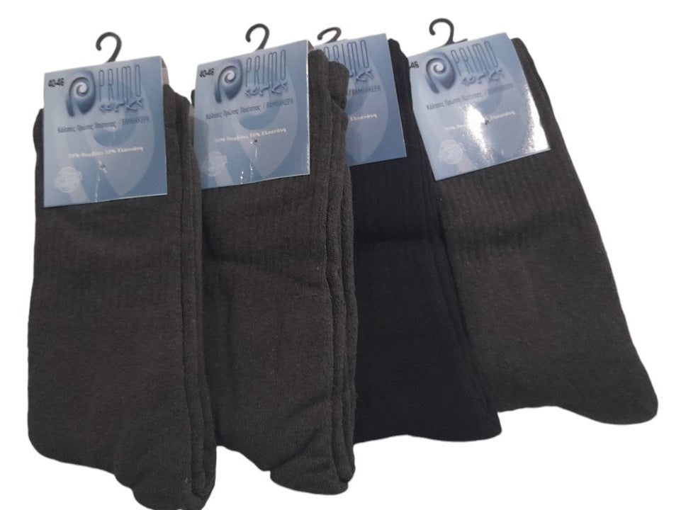 4-pack κάλτσες ανδρικές αθλητικές πετσετέ, βαμβακερές Λάστιχο #10101