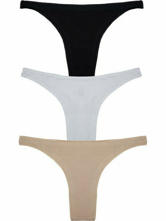 Women's Seamless Briefs ''Rio'' 3 together #52075
