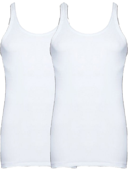 2-pack Cotton Φανέλα Ανδρών Χωρίς Μανίκι 2 τεμάχια #10902