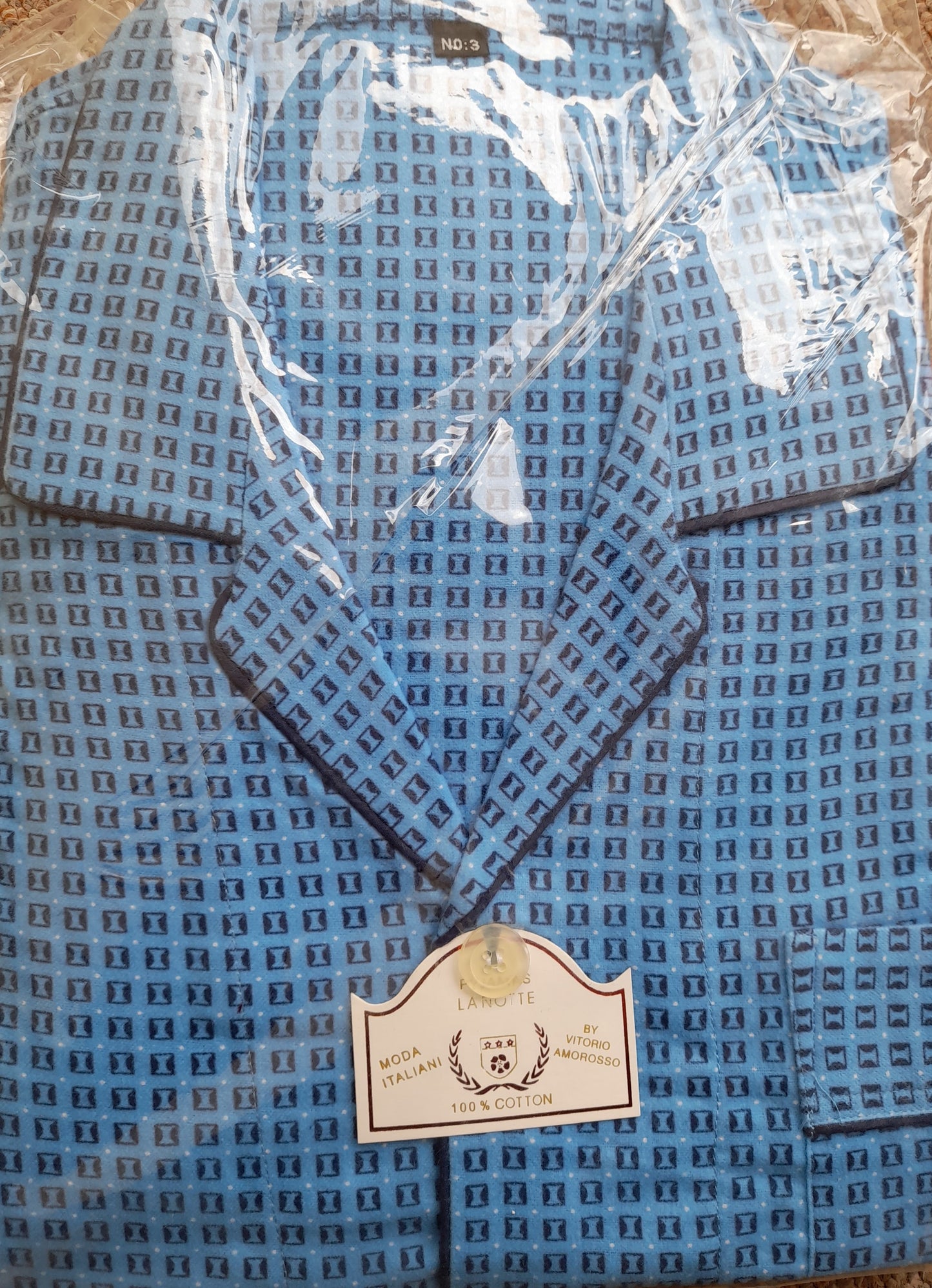 Κλασική Φανέλα-κουμπί, πιτζάμα Ανδρών βαμβακερή 100% #1030