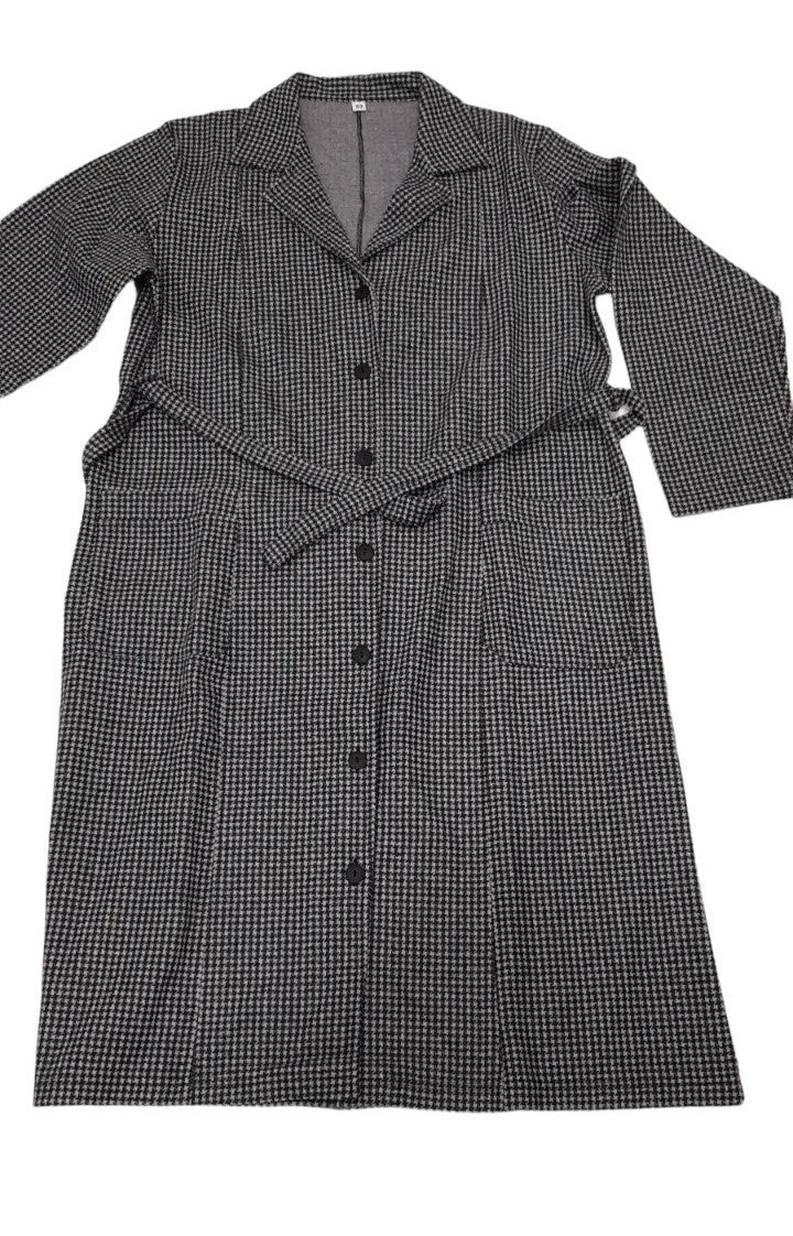 Κλασικό φόρεμα ακρυλικό με σχέδιο για μεγαλύτερες κυρίες #10310