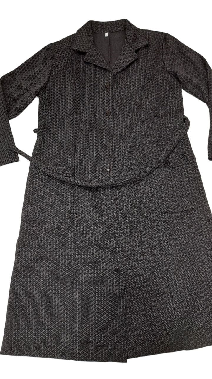 Κλασικό φόρεμα ακρυλικό με σχέδιο για μεγαλύτερες κυρίες #10310