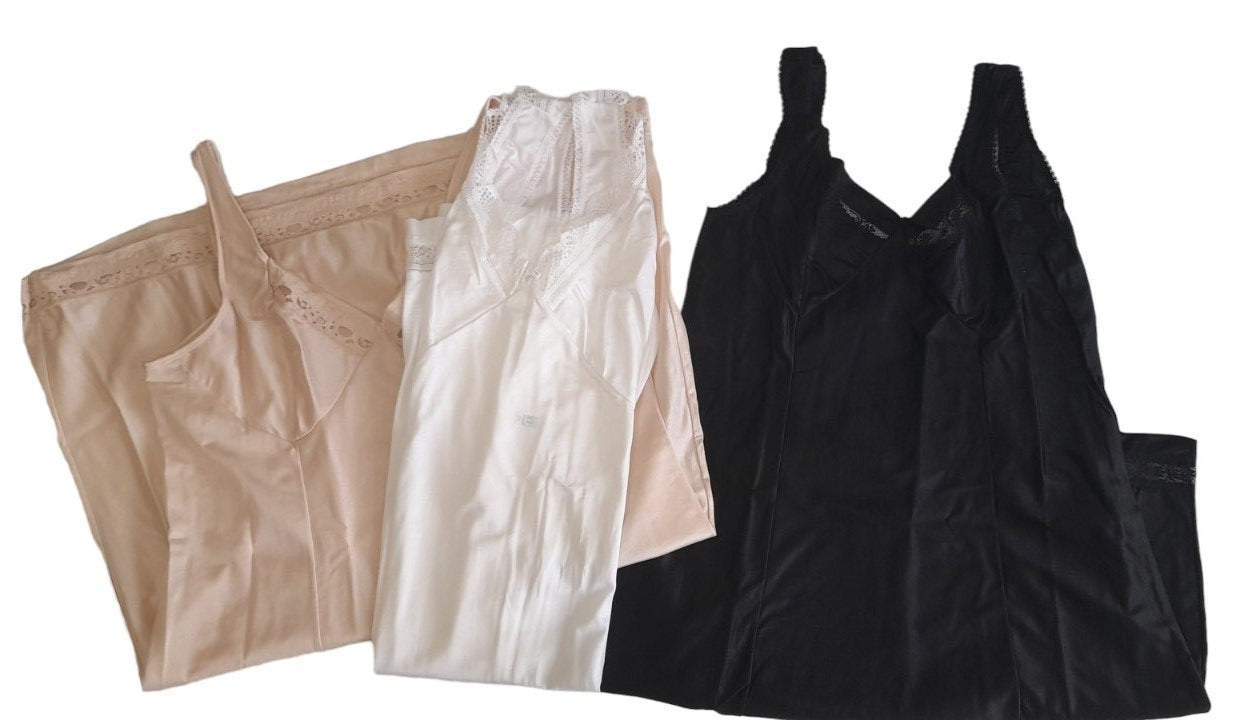 Ζέρσεϋ Κομπινεζόν κλασικό με δαντέλα στο τελείωμα #143