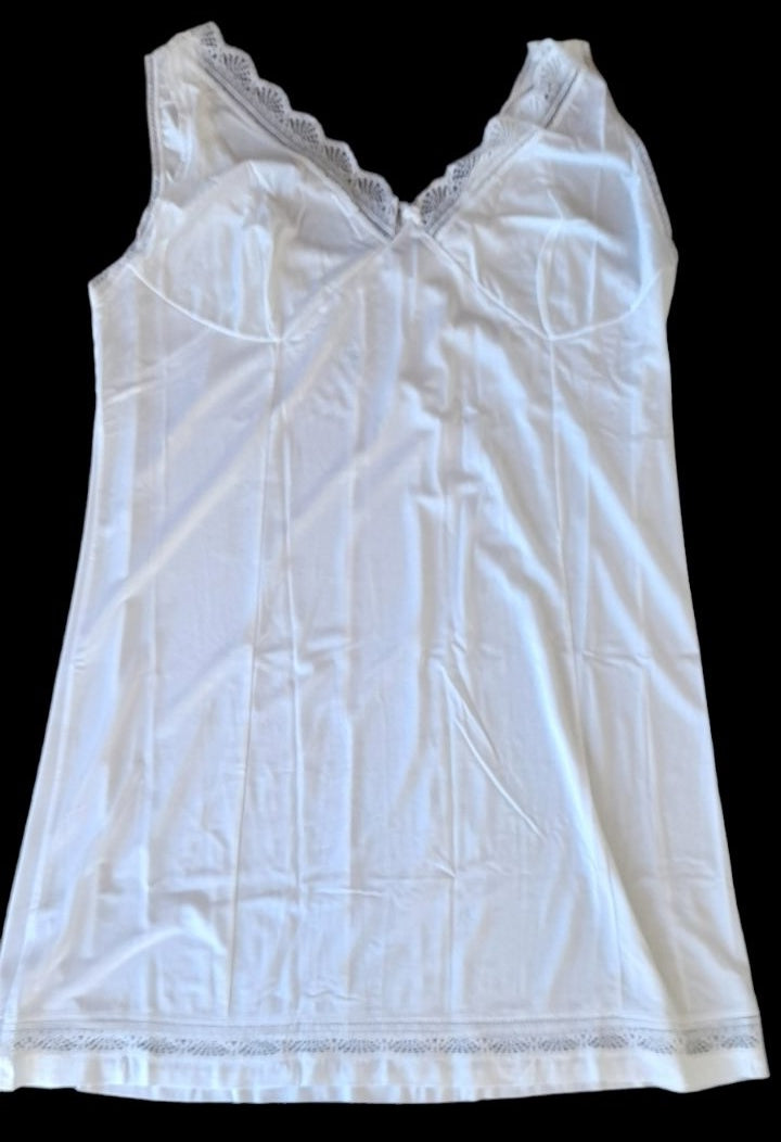 Ζέρσεϋ Κομπινεζόν κλασικό με δαντέλα στο τελείωμα #143