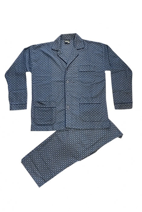 Κλασική Φανέλα-κουμπί, πιτζάμα Ανδρών βαμβακερή 100% #1030