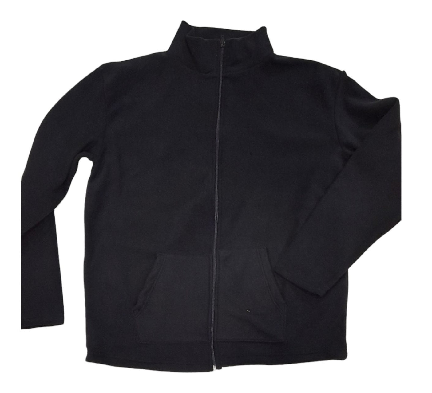 Κλασική Ζακέτα fleece με γιακά, ίσια στο τελείωμα #18920