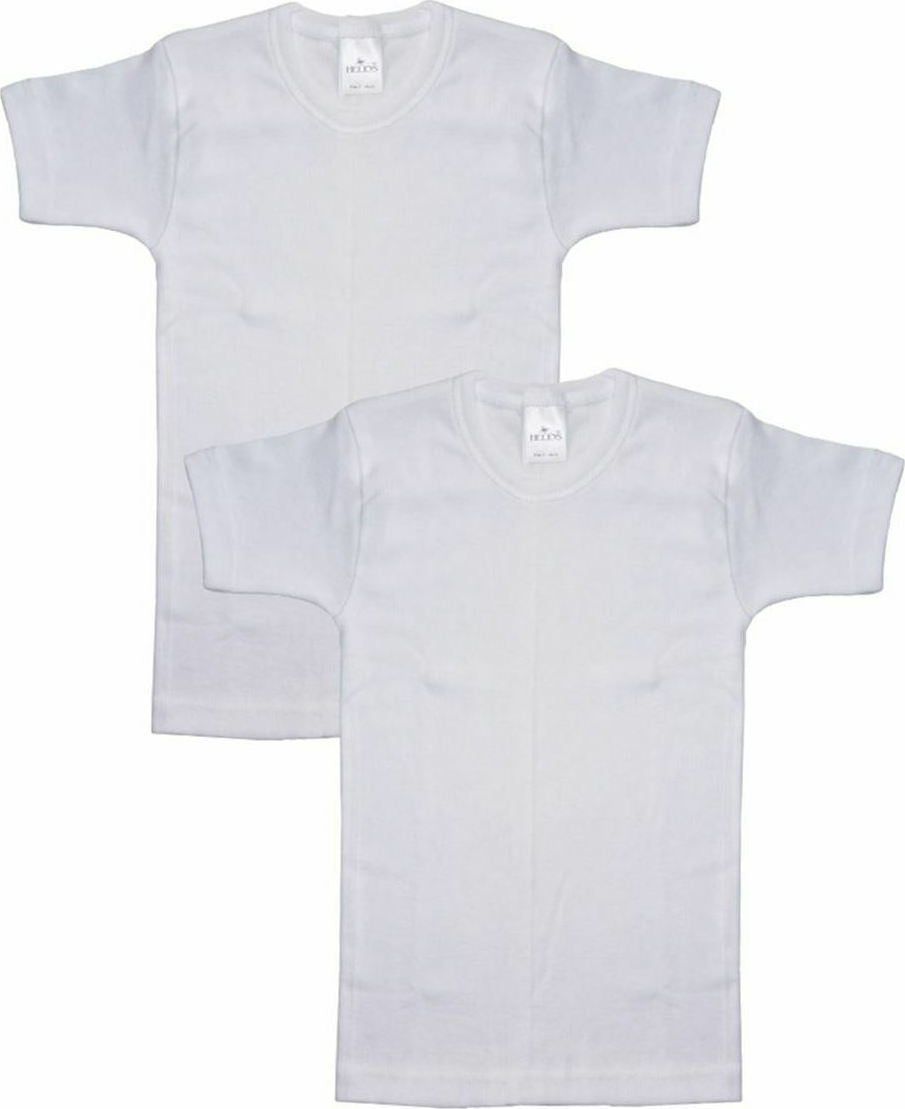 Παιδικό βαμβακερό φανελάκι με κοντό μανίκι #stock2