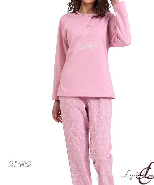 Γυναικεία, φούτερ βαμβακερή πιτζάμα #21509