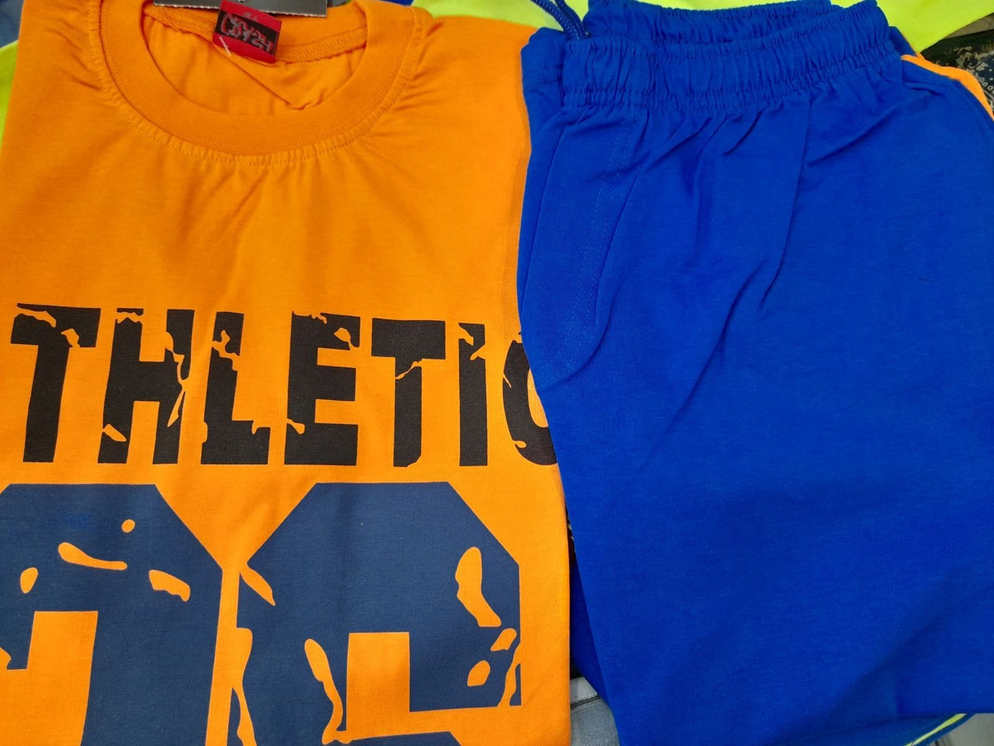 Σετ βαμβακερό αγόρι με μεγάλο τύπωμα #251126 Crash