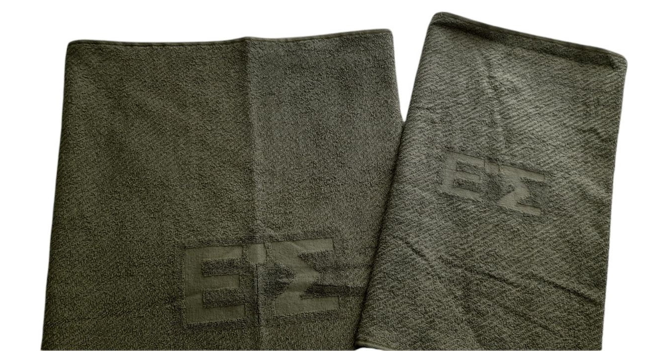 Σετ πετσέτα μπάνιου & προσώπου Ε.Σ. χακί #29192
