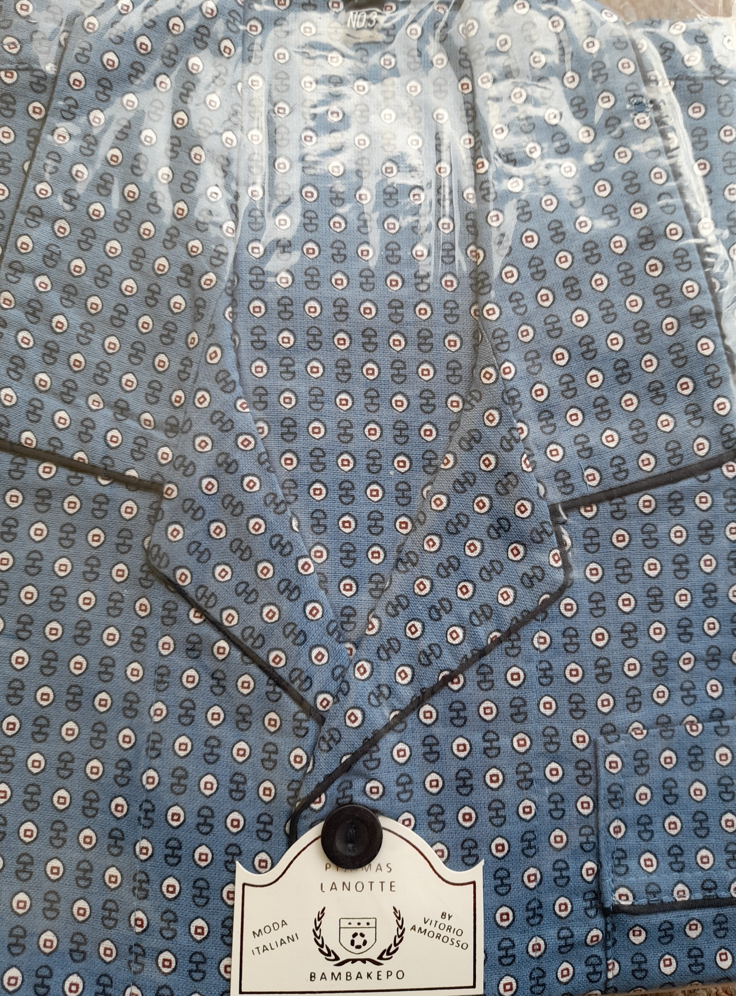 Κλασική Φανέλα-κουμπί, πιτζάμα Ανδρών βαμβακερή 100% #1030