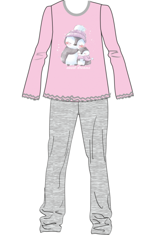 Φόρμα ύπνου για κορίτσι, 100% βαμβάκι εφηβική #447