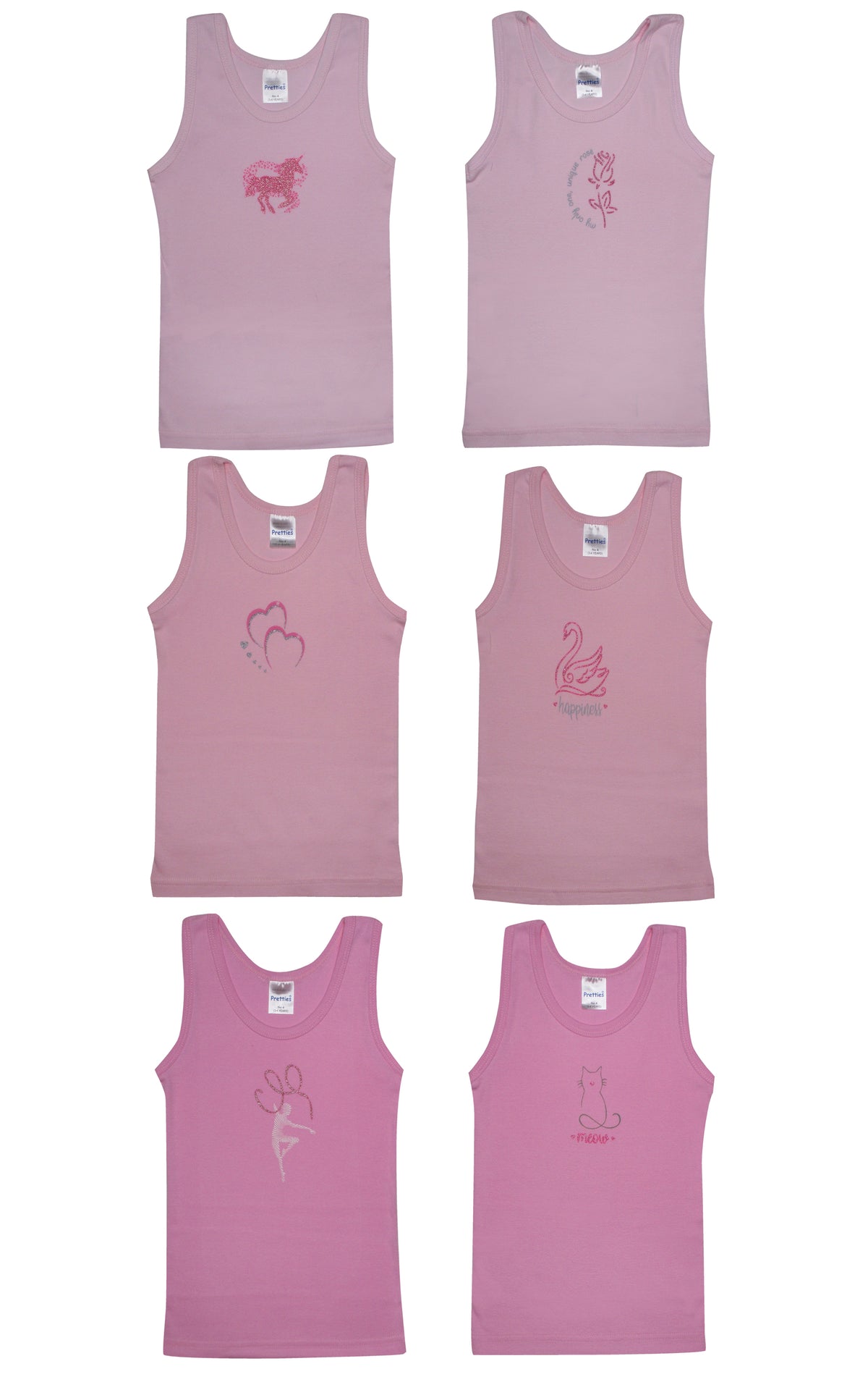 Set of 3-together teenage Cotton 100% sleeveless tank top #58572