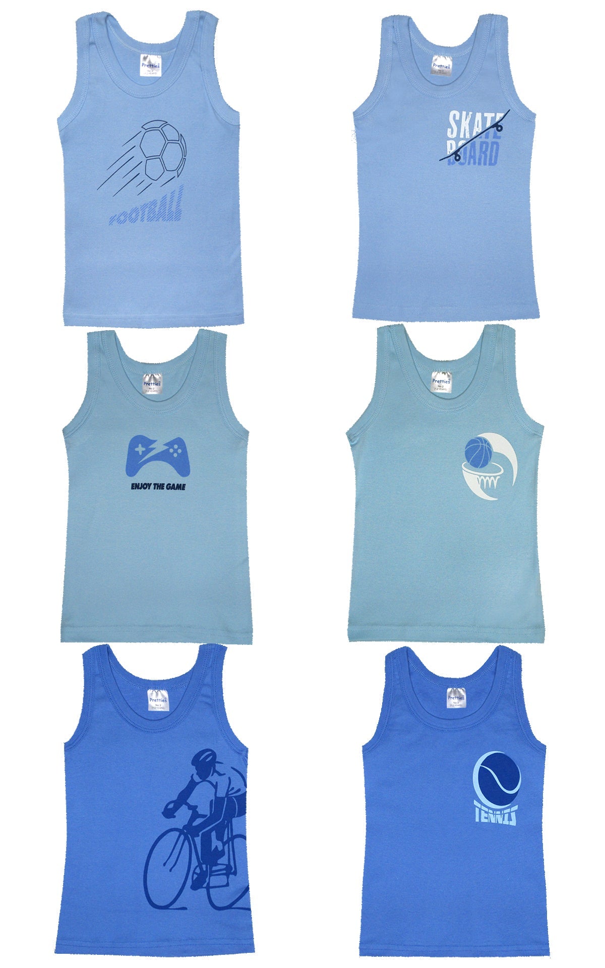 Set of 3-together teenage Cotton 100% sleeveless tank top #58572