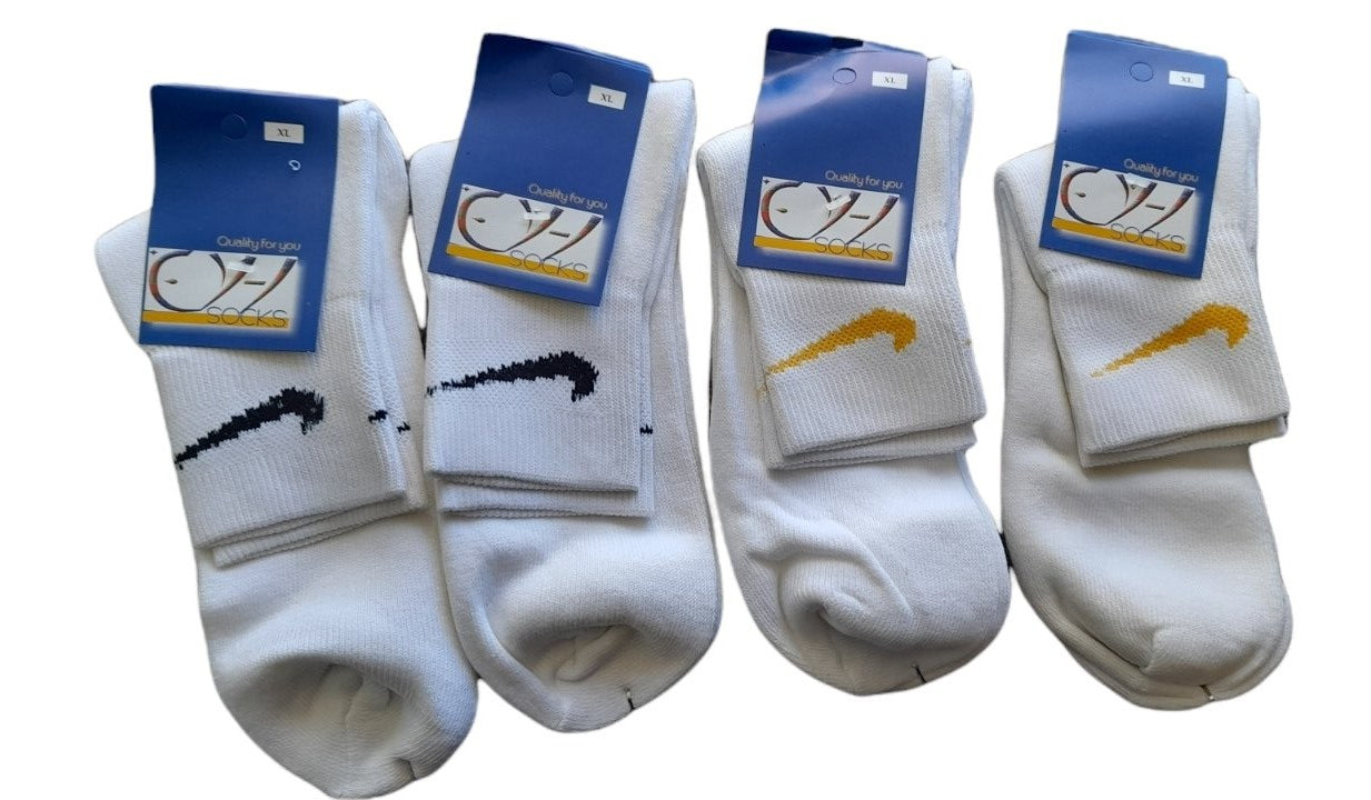 4-pack Βαμβακερή πετσετέ αθλητική ημίκοντη κάλτσα #52011