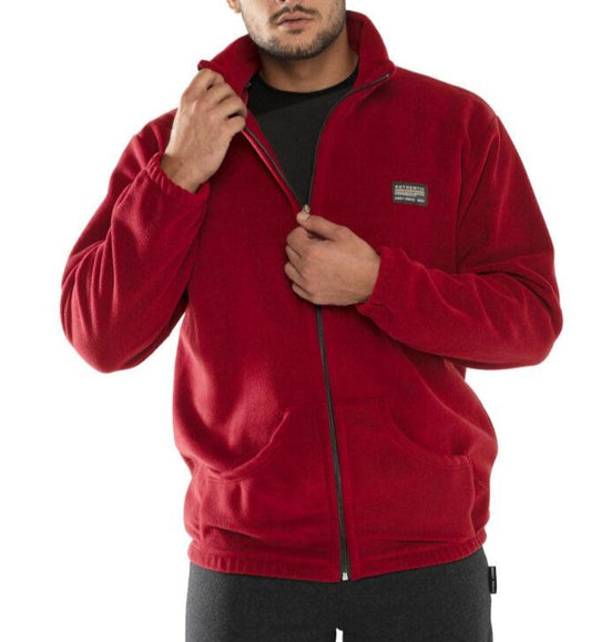 Ζακέτα fleece unisex με φερμουάρ και γιακά #575