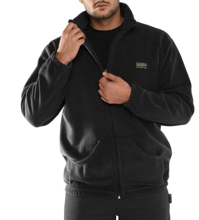 Ζακέτα fleece unisex με φερμουάρ και γιακά #575