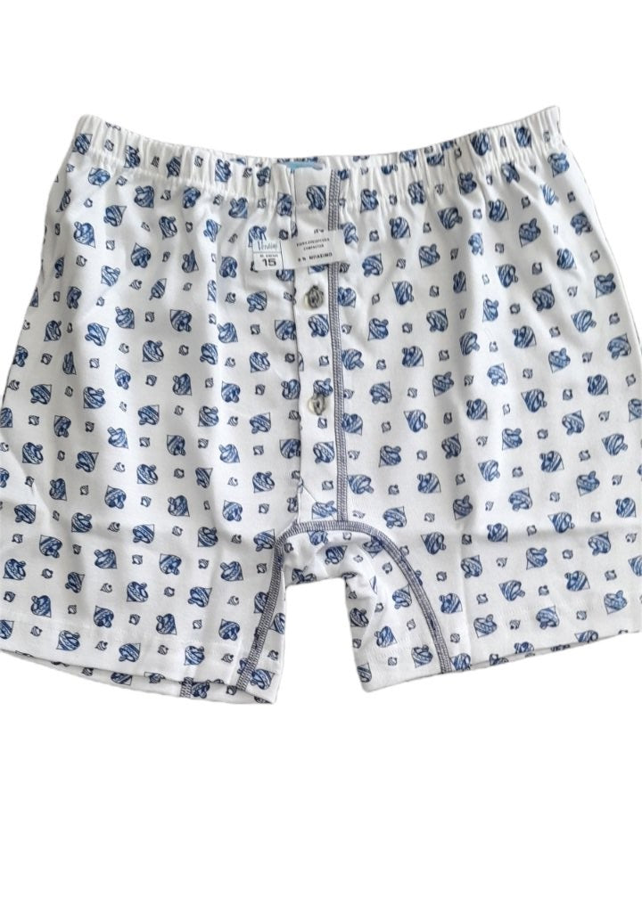 Εφηβικό μακό μπόξερ με κουμπί & άνετη γραμμή #0618