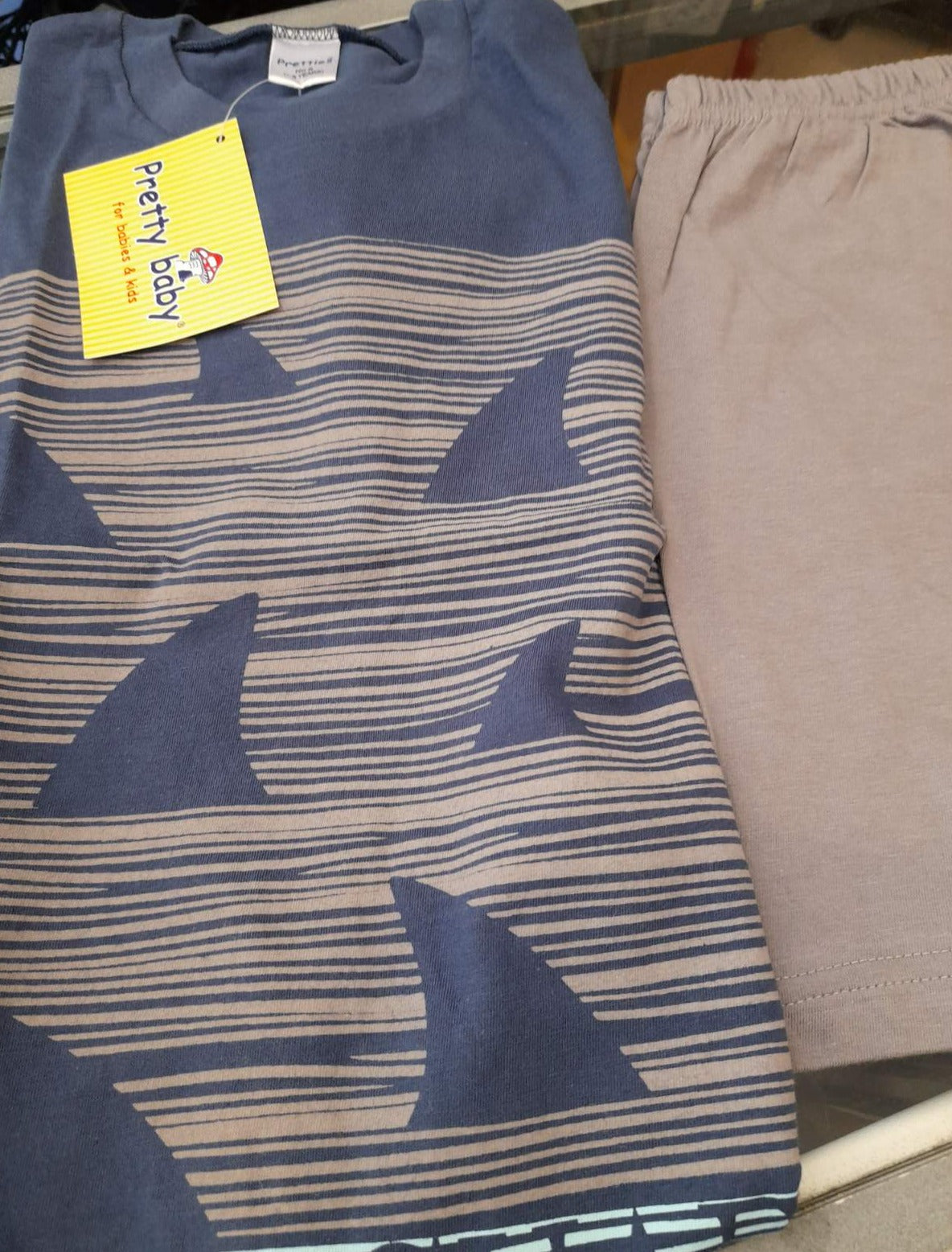 Σετ βαμβακερό για αγόρι sharks #63014